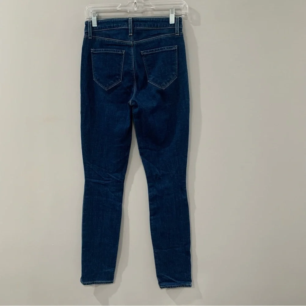 L’AGENCE Jeans Jyothi High Rise Split Hem in Durango Blue